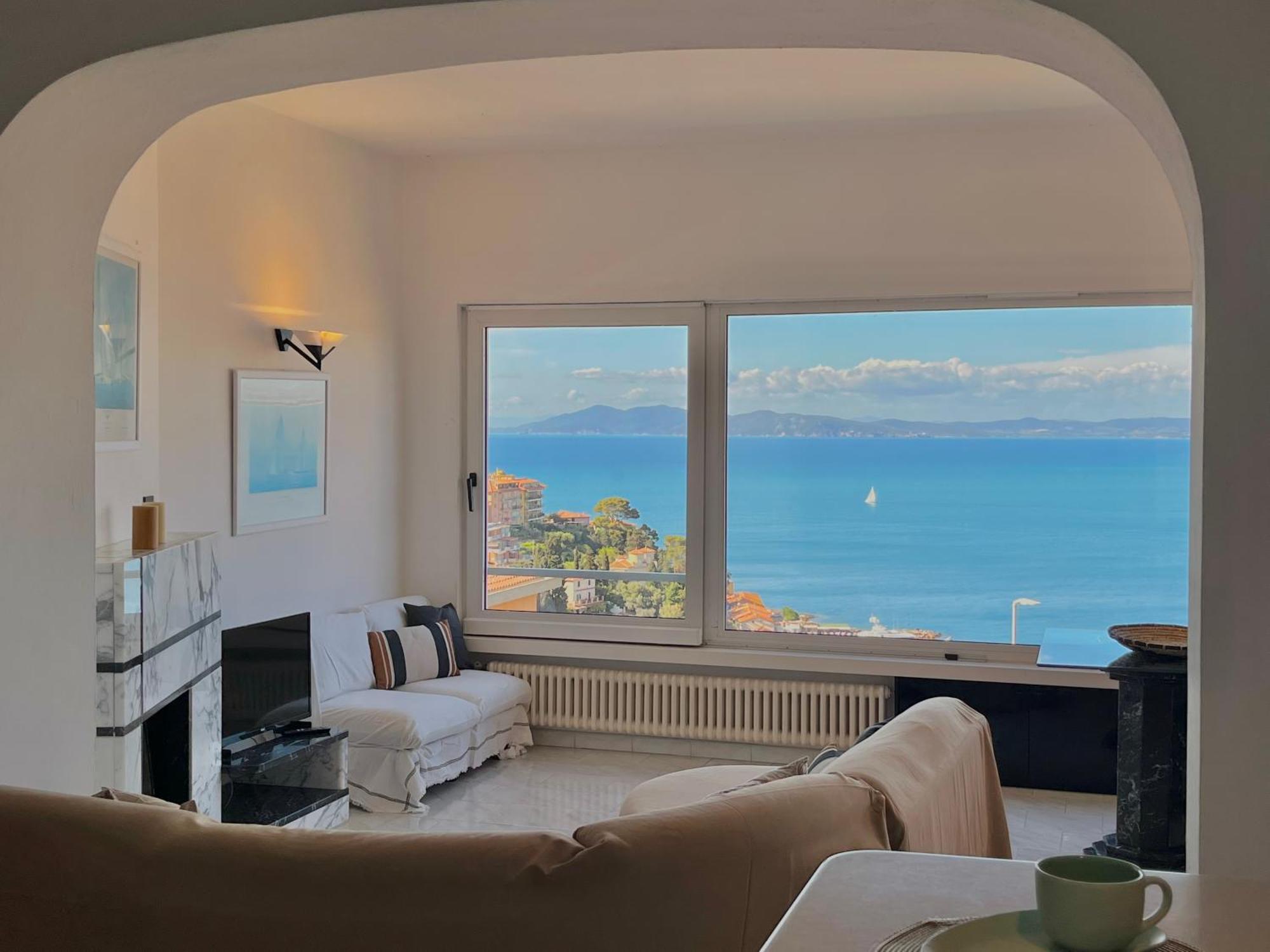 Porto Santo Stefano Vista Mare + Parcheggio Gratuito Apartment Ngoại thất bức ảnh