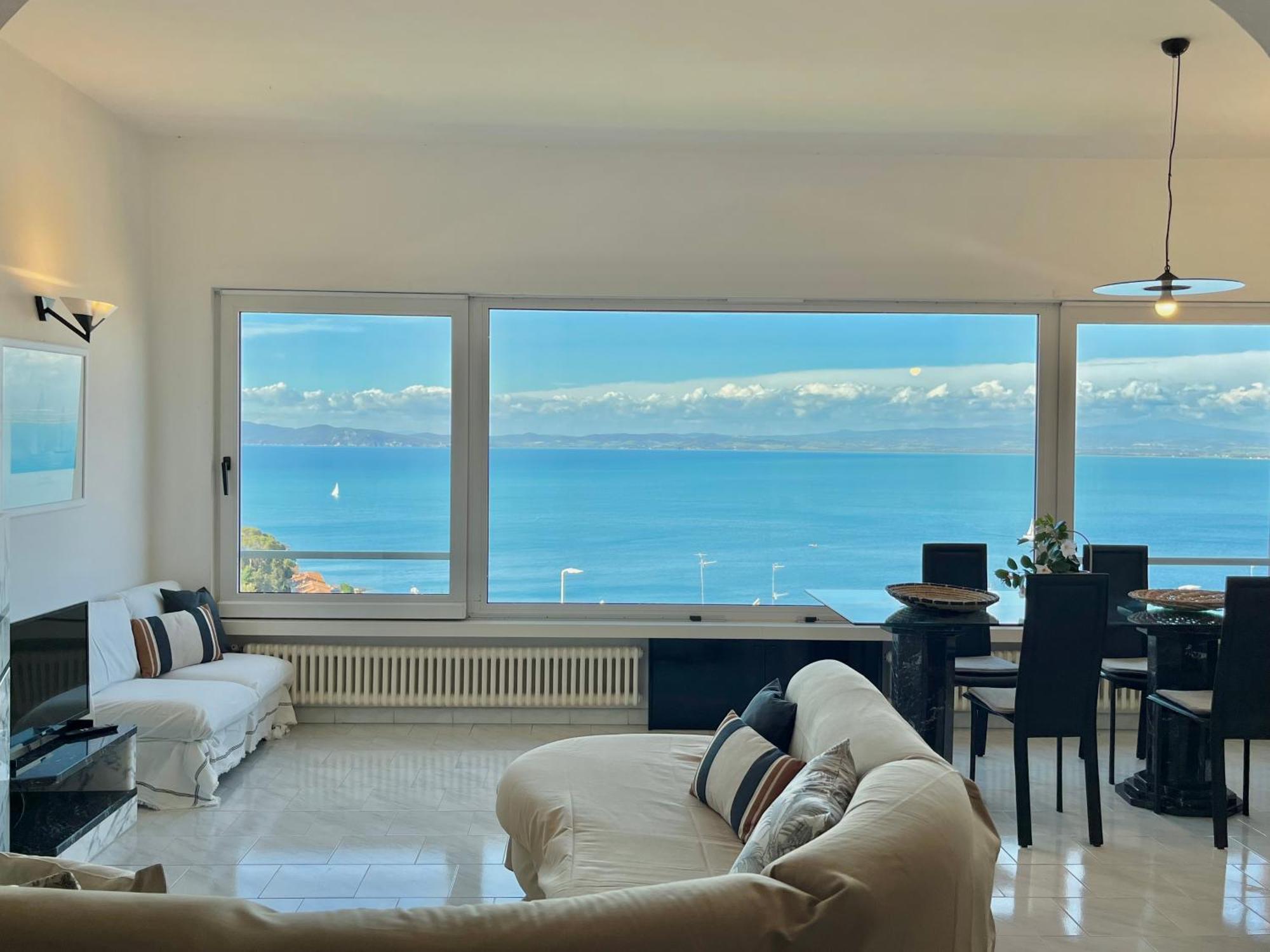 Porto Santo Stefano Vista Mare + Parcheggio Gratuito Apartment Ngoại thất bức ảnh