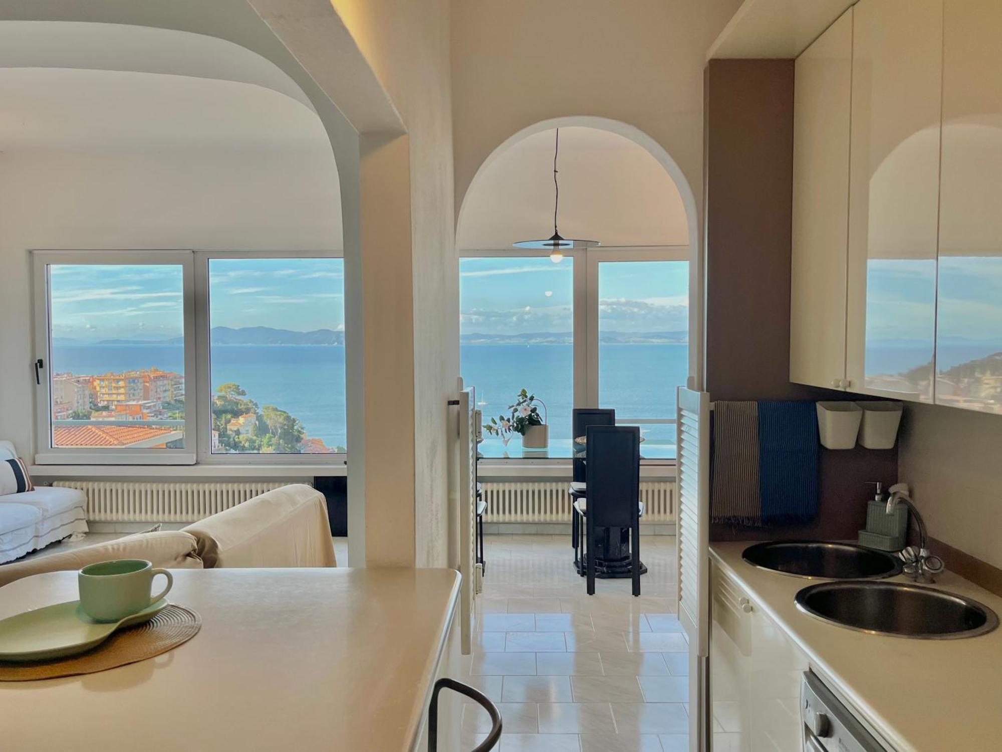 Porto Santo Stefano Vista Mare + Parcheggio Gratuito Apartment Ngoại thất bức ảnh