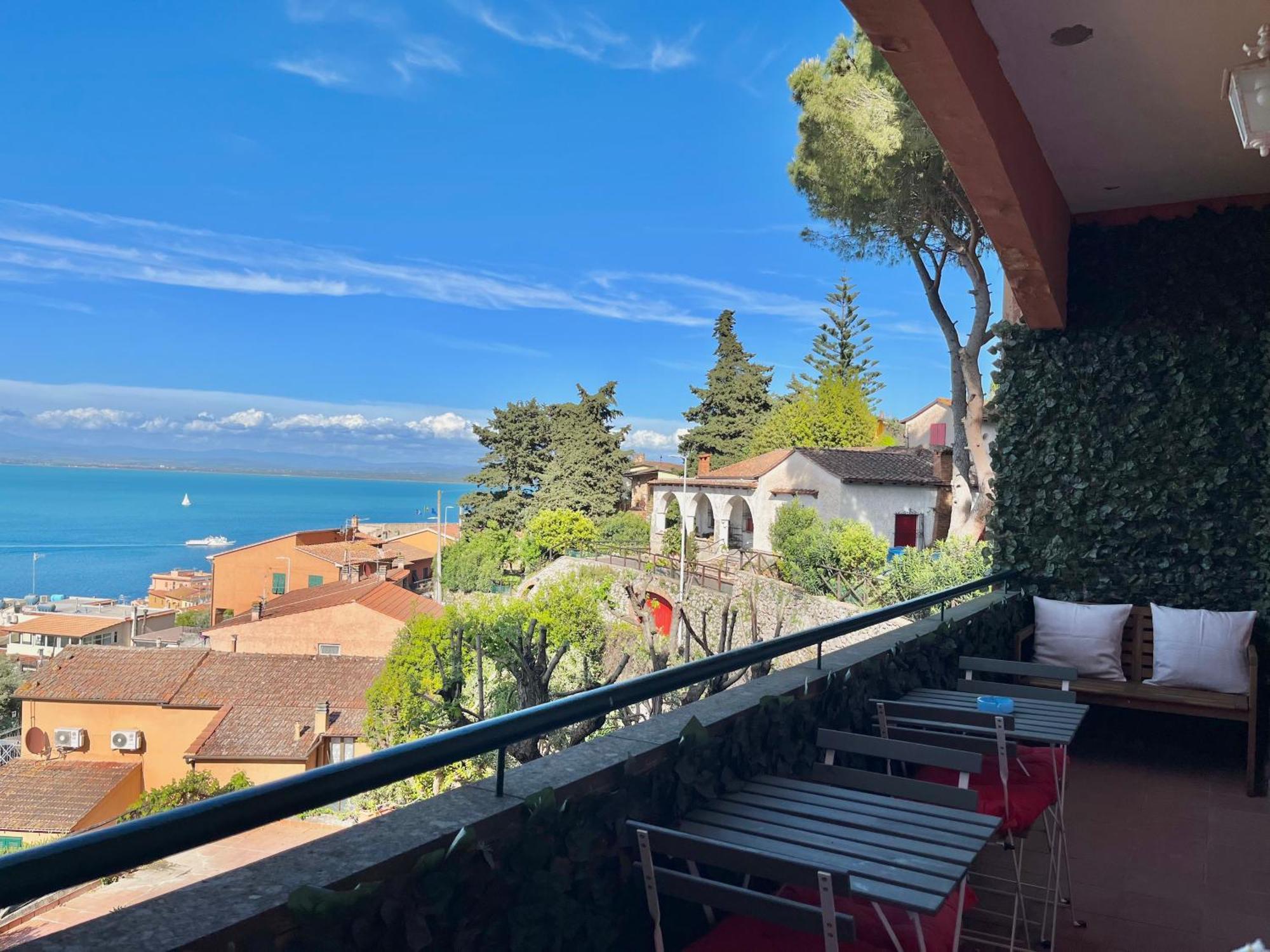 Porto Santo Stefano Vista Mare + Parcheggio Gratuito Apartment Ngoại thất bức ảnh
